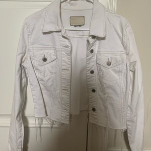Cropped White Calvin Klein Jean Jacket